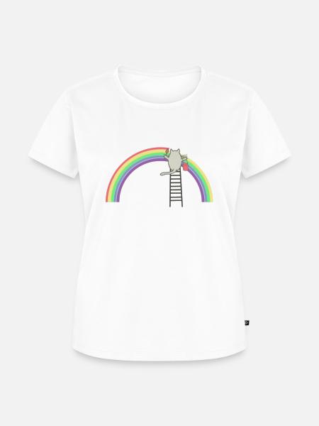 Regenbogen - Frauen Premium Bio T-Shirt - Weiß