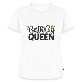Birthday Queen - Frauen Premium Bio T-Shirt - Weiß - Vorne - AI Model Female 172 dark (172cm)