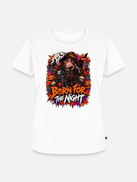 Halloween Anime Streetwear - Frauen Premium Bio T-Shirt - Weiß