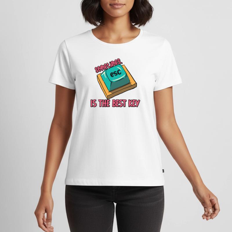 Software Engineer Computer Key Programming Women's Premium Organic T-shirt