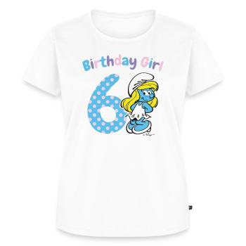 Birthday Girl 6. Geburtstag - Frauen Premium Bio T-Shirt - Weiß - Vorne - AI Model Female 172 dark (172cm)