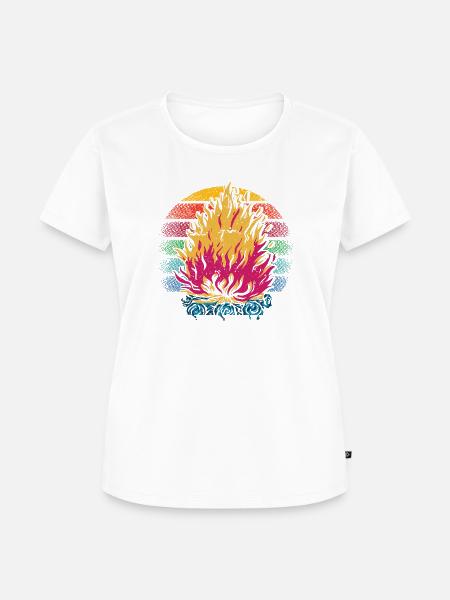 Camp fire - Frauen Premium Bio T-Shirt - 