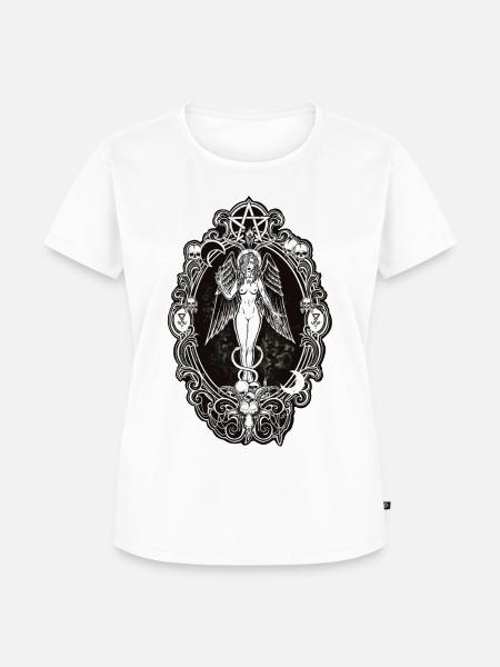 Baphomets Freundin - Frauen Premium Bio T-Shirt - Weiß