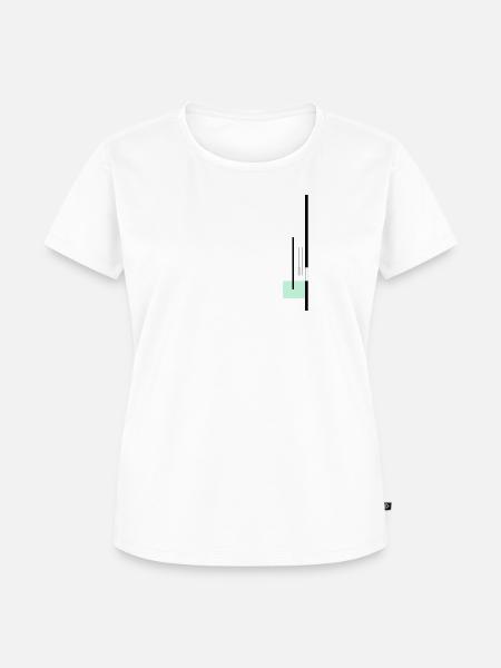 Geometrische Balance - Frauen Premium Bio T-Shirt - Weiß