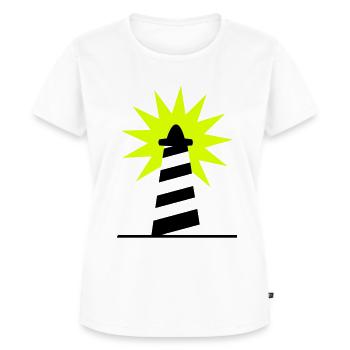 Phare Lighthouse lumiére Côte 1c - T-shirt Premium bio Femme - blanc - Devant - AI Model Female 172 dark (172cm)