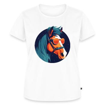 Horse, Horse, Horse, Warhorse, Nag, Pony - Women's Premium Organic T-shirt - white - Front - AI Model Female 172 dark (172cm)
