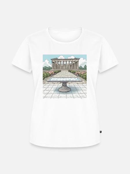 Athen Acropolis - Frauen Premium Bio T-Shirt - Weiß