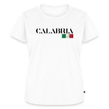 CALABRIA CALAABRIA ITALIA ITALIE (b) - T-shirt Premium bio Femme - blanc - Devant - AI Model Female 172 dark (172cm)
