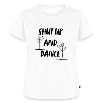 Tais-toi et danse - T-shirt Premium bio Femme - blanc - Devant - AI Model Female 172 dark (172cm)