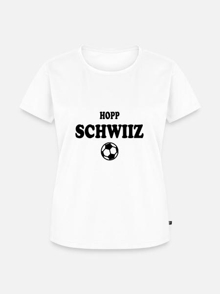 Hopp schwiiz - Frauen Premium Bio T-Shirt - Weiß