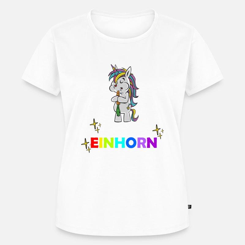 Osterhase oder Oster Einhorn - Frauen Premium Bio T-Shirt - Weiß