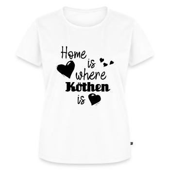 Zuhause in Köthen - Home is where Köthen is - Frauen Premium Bio T-Shirt - Weiß - Vorne - AI Model Female 172 dark (172cm)