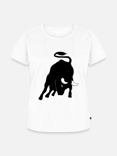 Stier - Frauen Premium Bio T-Shirt - Weiß
