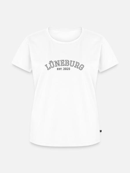 Lüneburg "transparent" - Frauen Premium Bio T-Shirt - Weiß