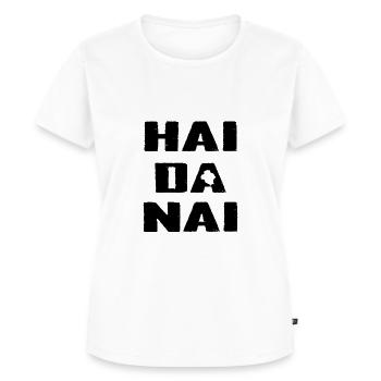 Haidanai - Schwäbisch Schwabe Schwaben Geschenk - Frauen Premium Bio T-Shirt - Weiß - Vorne - AI Model Female 172 dark (172cm)