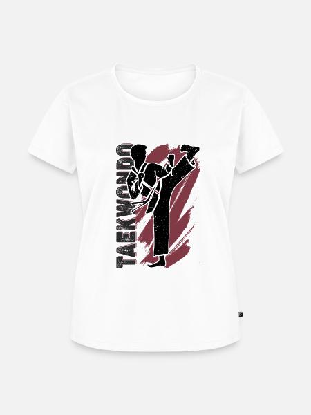 Taekwondo - Frauen Premium Bio T-Shirt - Weiß