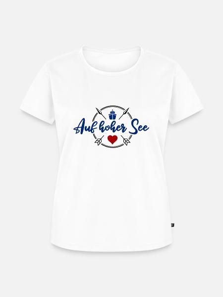 Auf hoher See - Frauen Premium Bio T-Shirt - Weiß