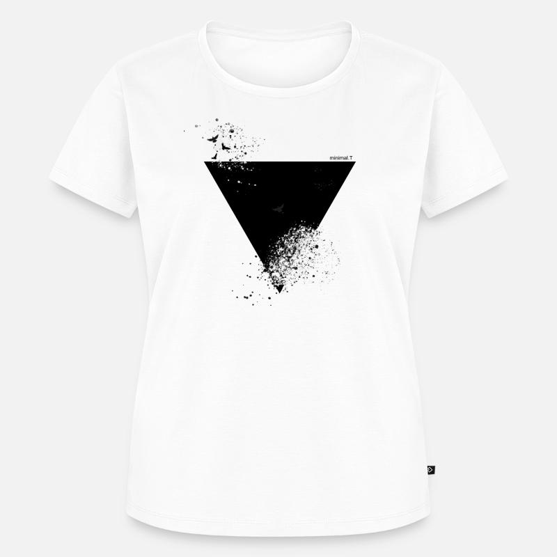 Triangle explosant - T-shirt Premium bio Femme - blanc