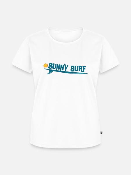 Sunny Surf - Frauen Premium Bio T-Shirt - Weiß
