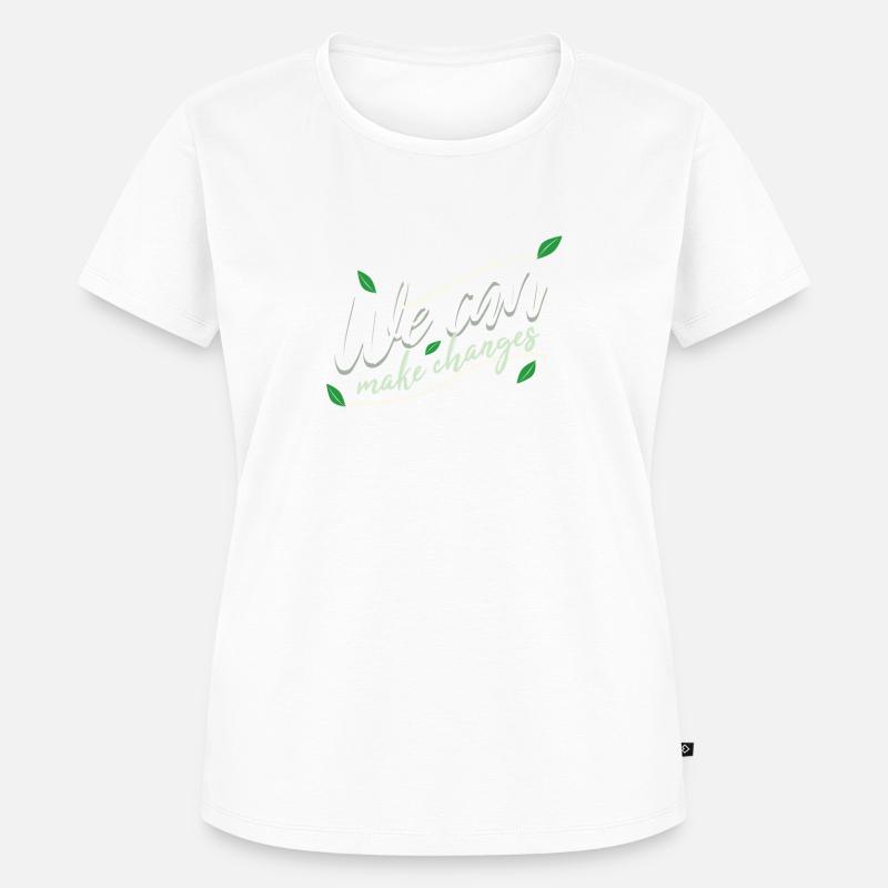 WE CAN MAKE CHANGES - Frauen Premium Bio T-Shirt - Weiß