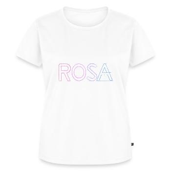 Rosa - Frauen Premium Bio T-Shirt - Weiß - Vorne - AI Model Female 172 dark (172cm)