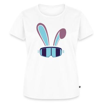 Skihase - Skiurlaub Skipiste Ski fahren Winter - Frauen Premium Bio T-Shirt - Weiß - Vorne - AI Model Female 172 dark (172cm)