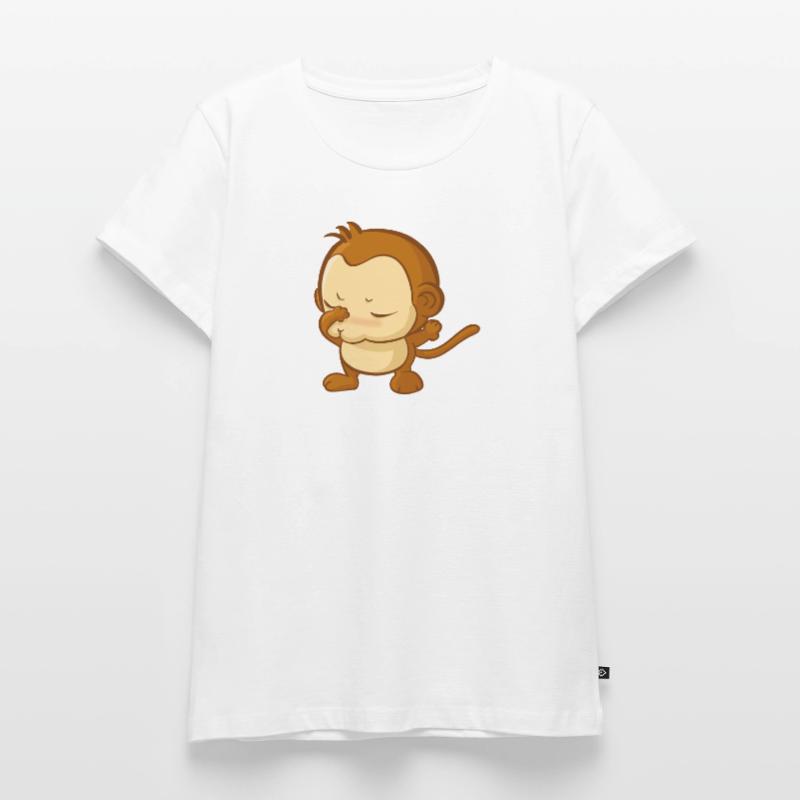 Dabbender Affe dabbing Monkey Äffchen süß Geschenk Frauen Premium Bio T-Shirt