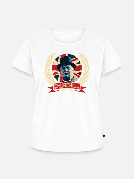 Winston Churchill - Frauen Premium Bio T-Shirt - Weiß