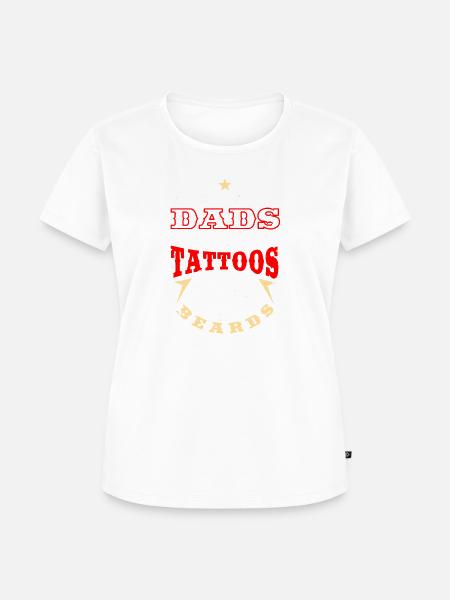 Papa-Bart-Tätowierungen - Frauen Premium Bio T-Shirt -