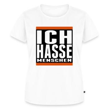 je déteste les gens cool proverbes gamer sticker - T-shirt Premium bio Femme - blanc - Devant - AI Model Female 172 dark (172cm)