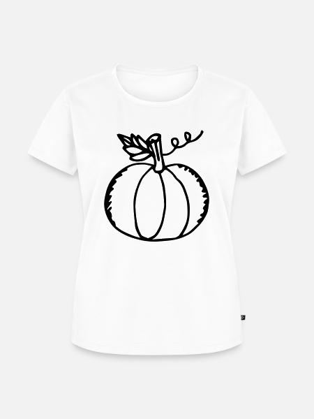 pumpkin 05 - Frauen Premium Bio T-Shirt - Weiß