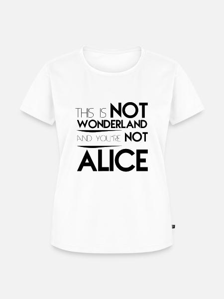 WONDERLAND, GESCHENK - Frauen Premium Bio T-Shirt - Weiß