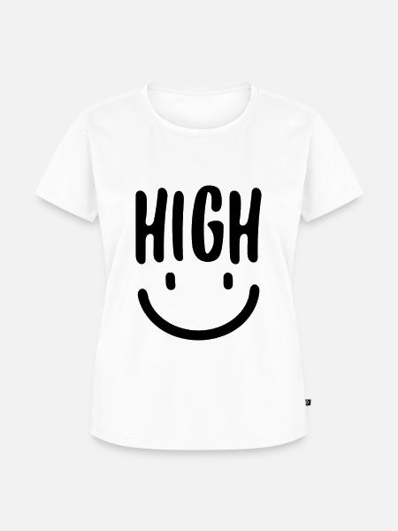 High Smile - Frauen Premium Bio T-Shirt - Weiß