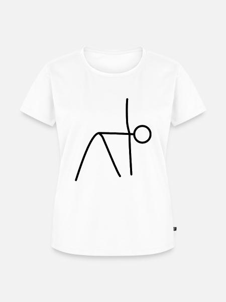Yoga Stellung - Frauen Premium Bio T-Shirt - Weiß