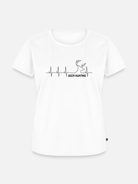 Hirschjagd - Frauen Premium Bio T-Shirt - Weiß