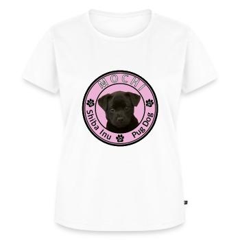 MOCHI Emblem - Frauen Premium Bio T-Shirt - Weiß - Vorne - AI Model Female 172 dark (172cm)