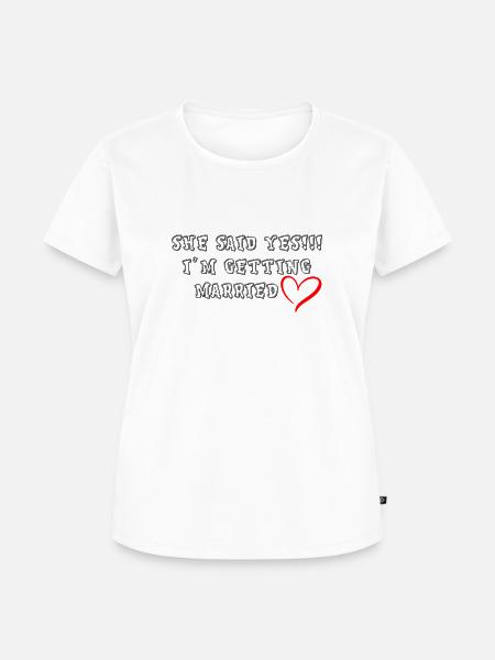 verheiratet - Frauen Premium Bio T-Shirt - Weiß