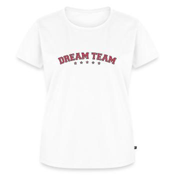 Amis de conception de voûte texte couple équipe de - T-shirt Premium bio Femme - blanc - Devant - AI Model Female 172 dark (172cm)