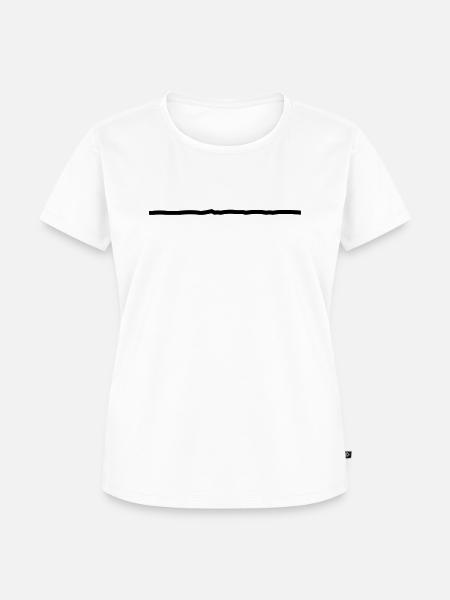 Linie - Frauen Premium Bio T-Shirt - Weiß