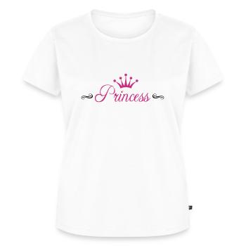 Princess with Crown - T-shirt Premium bio Femme - blanc - Devant - AI Model Female 172 dark (172cm)