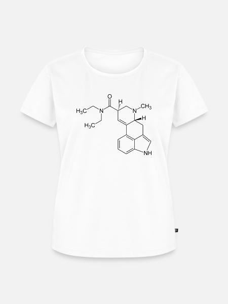 LSD Molekül - Frauen Premium Bio T-Shirt - Weiß