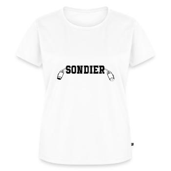 sondier noir - T-shirt Premium bio Femme - blanc - Devant - AI Model Female 172 dark (172cm)