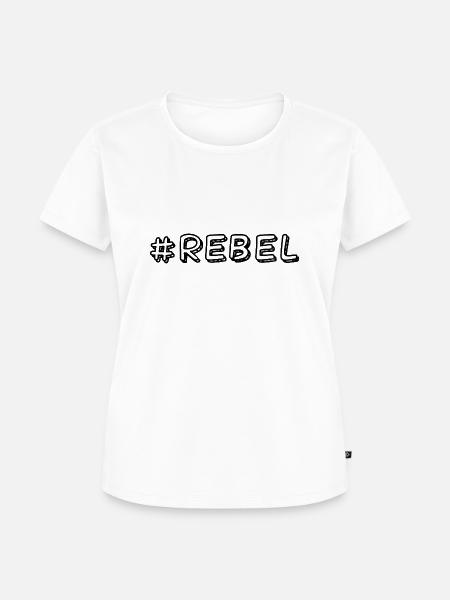 Rebel - Frauen Premium Bio T-Shirt - Weiß