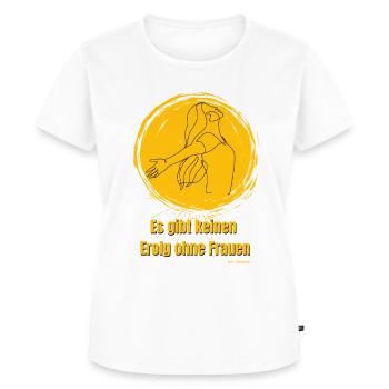 Frauenpower - Frauen Premium Bio T-Shirt - Weiß - Vorne - AI Model Female 172 dark (172cm)