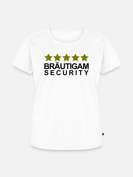Bräutigam Security Junggesellenabschied Team Idee - Frauen Premium Bio T-Shirt - Weiß
