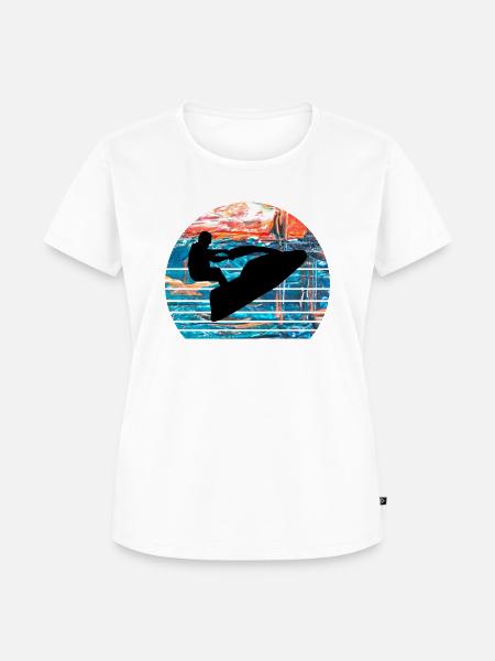 Jet ski - Frauen Premium Bio T-Shirt - Weiß