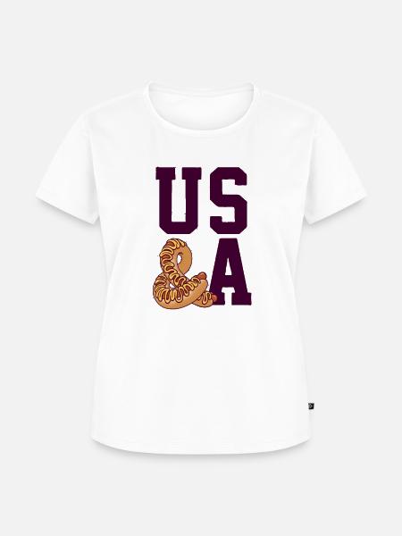 US & A - Frauen Premium Bio T-Shirt - Weiß