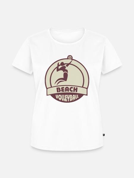 beach volleyball - Frauen Premium Bio T-Shirt - Weiß