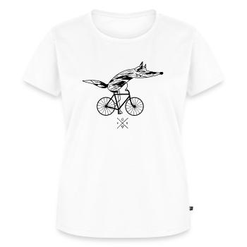 Cycliste rapide - T-shirt Premium bio Femme - blanc - Devant - AI Model Female 172 dark (172cm)
