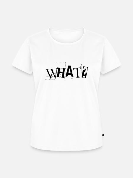What? - Frauen Premium Bio T-Shirt - Weiß